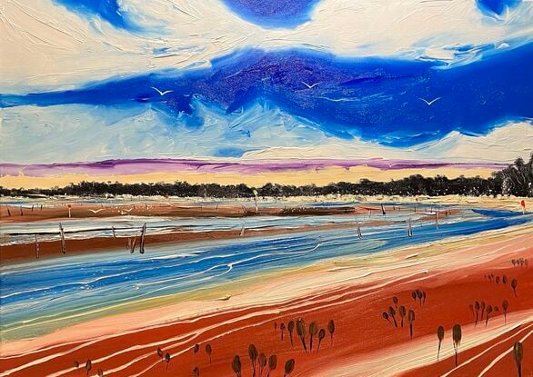 "Inspired by Merimbula Lake on the far South Coast of NSW