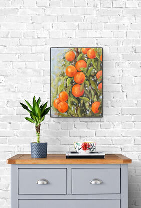 Oranges and leaves