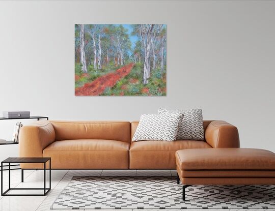 Path through the gum trees.