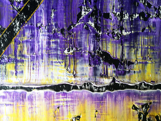 Original PMS Abstract Oil Painting On Canvas - 24" x 30"
