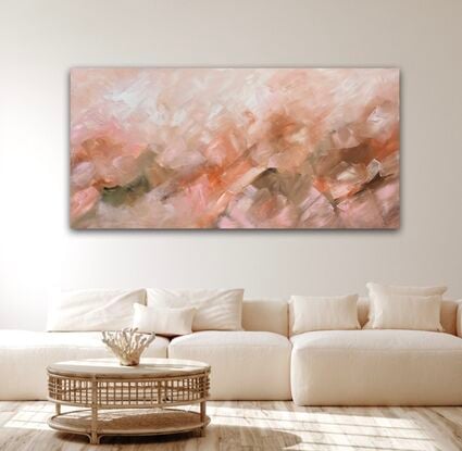 orange large abstract artwork