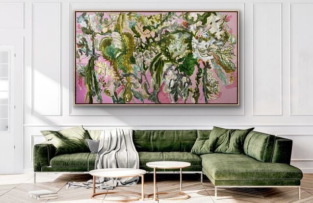 Seasonal blooms and foliage  in Pink