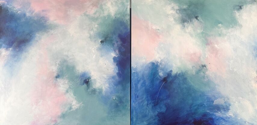 Large Abstract Diptych 