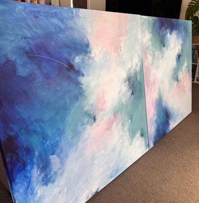 Large Abstract Diptych 