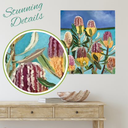 australian native banksia landscape seascape