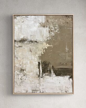 Brown white beige nature contrast decoration textured abstract artwork