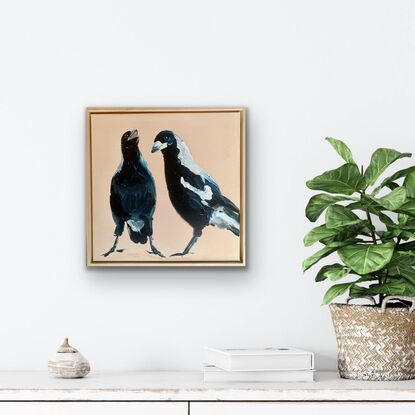 small framed Magpie portrait