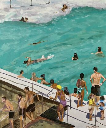 People at Bondi Icebergs swimming pool