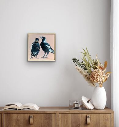 small framed Magpie portrait