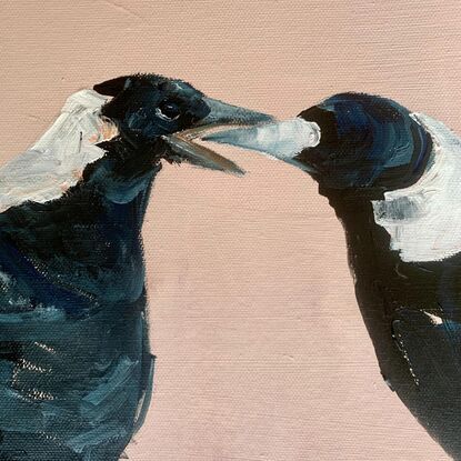 small framed Magpie portrait