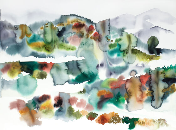 Expressive Abstract Mountainscape