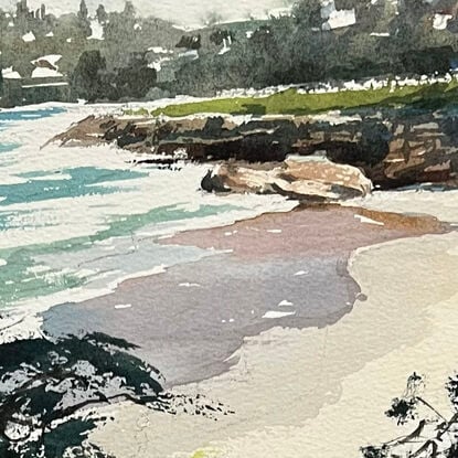 An elevated view over Tamarama Beach.