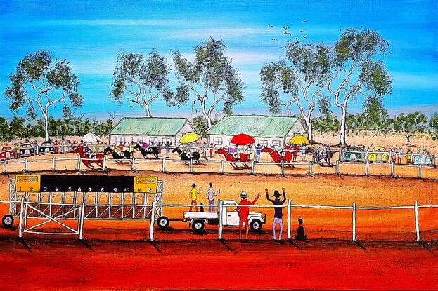 Horse racing in country Australia 