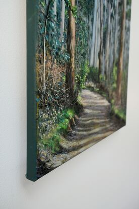 This  painting captures a peaceful and abundant Australian forest landscape . Ready to hang and varnished for protection