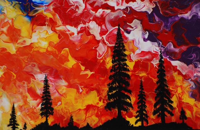 (CreativeWork) ROCKY MOUNTAIN HIGH by Mike Pedro. Acrylic. Shop online at Bluethumb.