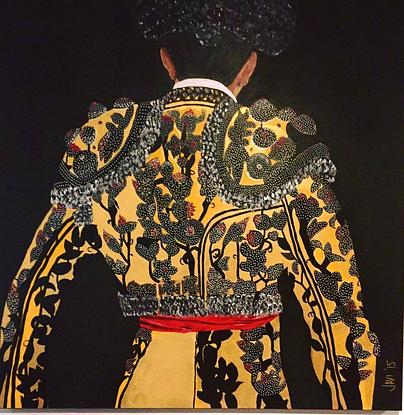 (CreativeWork) Matador "El Oro" by Javi Sanchez. Mixed Media. Shop online at Bluethumb.