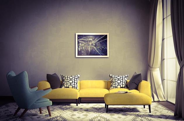 (CreativeWork) Under the Harbour Bridge  by Meri Andric. Acrylic. Shop online at Bluethumb.