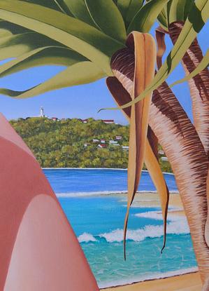 (CreativeWork) Byron Bay. NSW. by Tony Beckley. Acrylic. Shop online at Bluethumb.