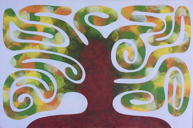 (CreativeWork) Forest Medusa by Derek Mollison. Acrylic. Shop online at Bluethumb.