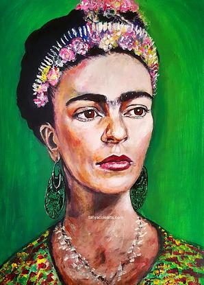 (CreativeWork) Frida Reigns  by Tanya Cole. Acrylic. Shop online at Bluethumb.