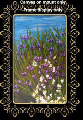 (CreativeWork) Iris by the sea by Isha Paasse. Acrylic. Shop online at Bluethumb.