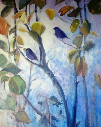 (CreativeWork) Birds eye view. by Paola Ditel. Acrylic. Shop online at Bluethumb.