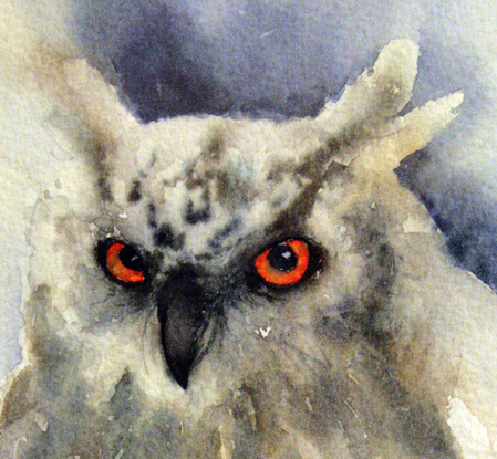 (CreativeWork) Nightwatch by sharon Moroney AFC. Watercolour. Shop online at Bluethumb.