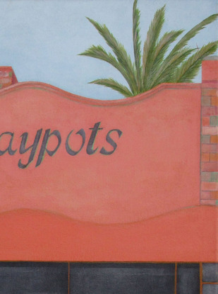 (CreativeWork) Claypots 1 St Kilda by Pauline Bailey. Mixed Media. Shop online at Bluethumb.