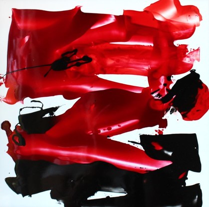 (CreativeWork) Red And Black by Natalia Basalaeva. Resin. Shop online at Bluethumb.