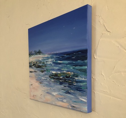 (CreativeWork) North Cottesloe by Jo Meredith. Oil. Shop online at Bluethumb.