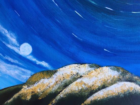 (CreativeWork) Norway star time lapse by Katrina Hills. Acrylic. Shop online at Bluethumb.