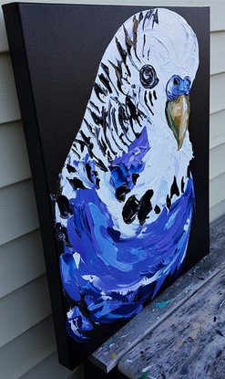 (CreativeWork) Indigo  by Lisa Fahey. Acrylic. Shop online at Bluethumb.