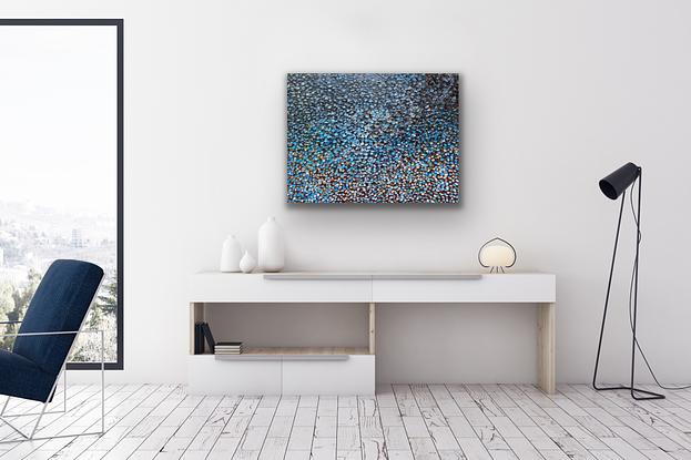 (CreativeWork) Dark  Haze by Theo Papathomas. Oil. Shop online at Bluethumb.