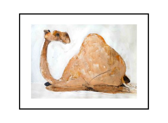 (CreativeWork) A Ship of the desert  by John Graham. Mixed Media. Shop online at Bluethumb.