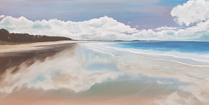 (CreativeWork) Infinite Horizon  by Kelly Winn. Oil. Shop online at Bluethumb.