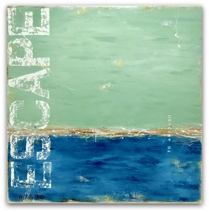 (CreativeWork) Bayside Escape by Sabina D'Antonio. Mixed Media. Shop online at Bluethumb.