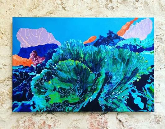 (CreativeWork) Submerged by Amanda Kimberley. Acrylic. Shop online at Bluethumb.