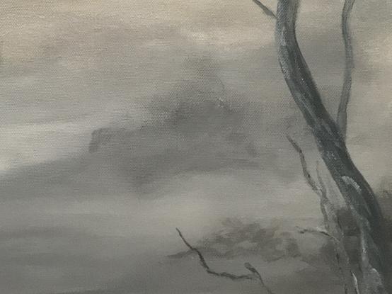 (CreativeWork) Winter Mist by Karen Pillay. Acrylic. Shop online at Bluethumb.