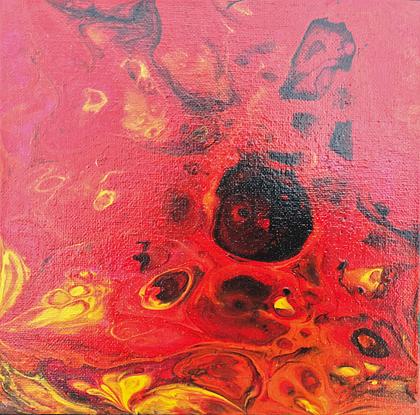 (CreativeWork) Caught in Amber by Gretta Hayward. Acrylic. Shop online at Bluethumb.