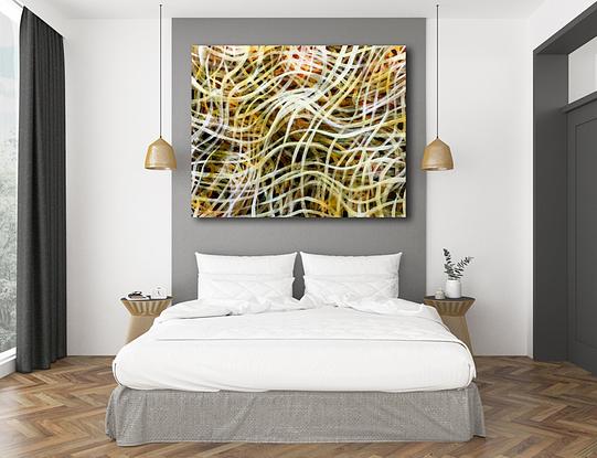 (CreativeWork) Drift Net I - Large original Abstract by Jacquelyn Stephens. Mixed Media. Shop online at Bluethumb.