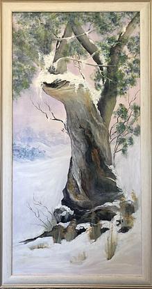 (CreativeWork) Old Snow Gum by Marjorie Kay. Acrylic. Shop online at Bluethumb.