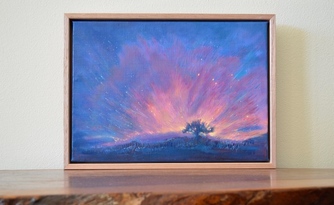 (CreativeWork) Sunrise at Three-Capes by Marin Loo. Oil. Shop online at Bluethumb.