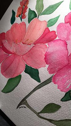 (CreativeWork) Flowers Modern watercolor by annalisa amato. Watercolour. Shop online at Bluethumb.