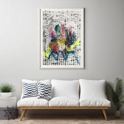 (CreativeWork) Urban Garden: Thinking of You by Tarli Bird. Mixed Media. Shop online at Bluethumb.