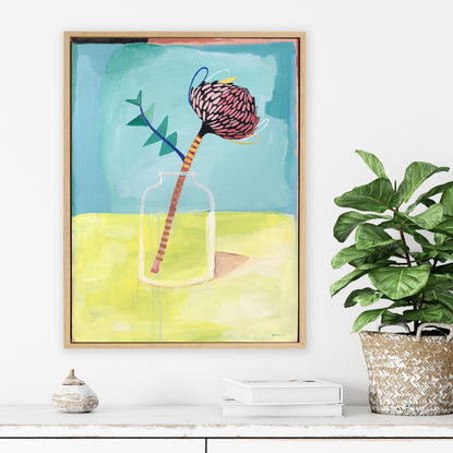 (CreativeWork) Gelato Banksia 2018 by Sally Browne. Acrylic. Shop online at Bluethumb.