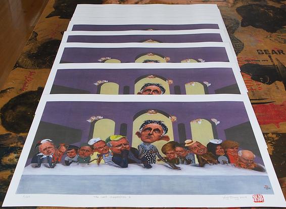 (CreativeWork) Last SupperPies II Ed. 1 of 60 by ying huang. Reproduction Print. Shop online at Bluethumb.