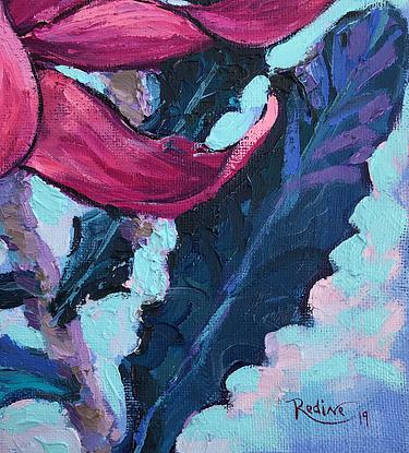 (CreativeWork) Purple Waratah Flowers by Irina Redine. Oil. Shop online at Bluethumb.