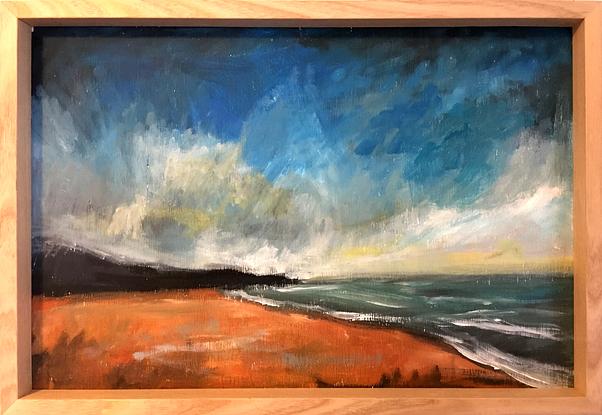 (CreativeWork) Glenrock by Sal Baker. Acrylic. Shop online at Bluethumb.