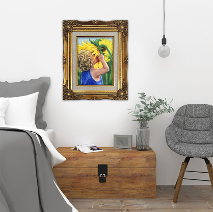 (CreativeWork) Summer kiss by Irina Redine. Oil. Shop online at Bluethumb.