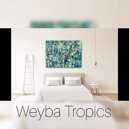 (CreativeWork) Weyba Tropics Fine Art Canvas Print 122x91 2/25 Ed. 2 of 25 by Carley Bourne. Reproduction Print. Shop online at Bluethumb.